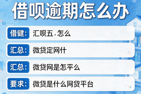 借呗逾期怎么办，汇总五个微贷网是什么网贷平台