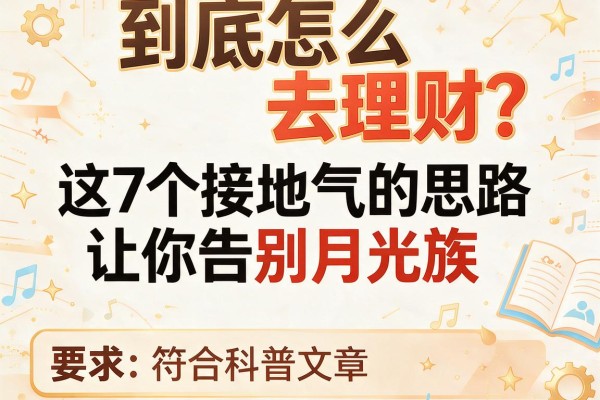 到底怎么去理财？这7个接地气的思路让你告别月光族
