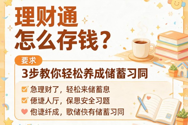 理财通怎么存钱？3步教你轻松养成储蓄习惯
