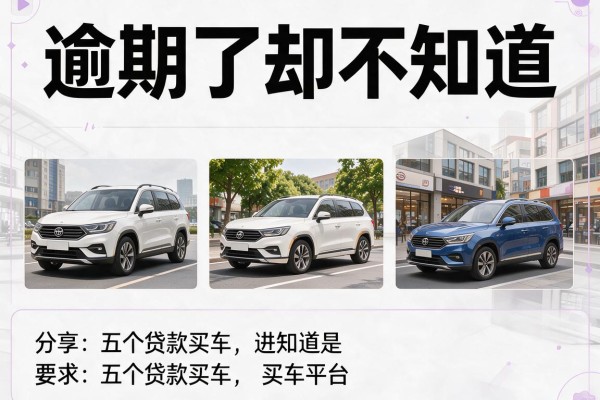 逾期了却不知道,分享五个贷款买车平台