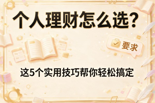 个人理财怎么选？这5个实用技巧帮你轻松搞定
