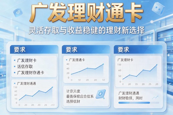 广发理财通卡:灵活存取与收益稳健的理财新选择