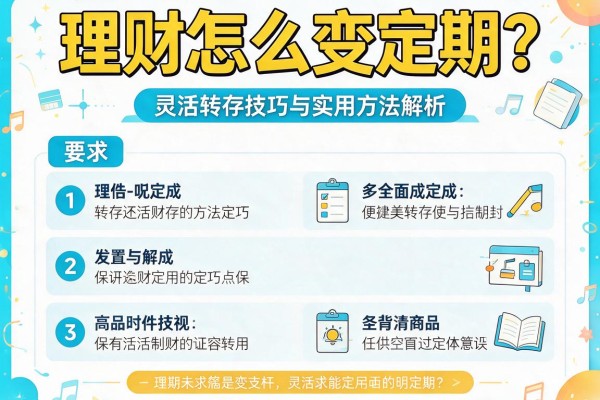 理财怎么变定期？灵活转存技巧与实用方法解析