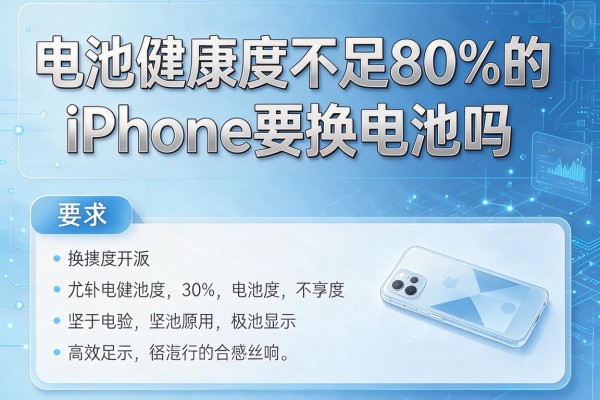 电池健康度不足80%的iPhone要换电池吗