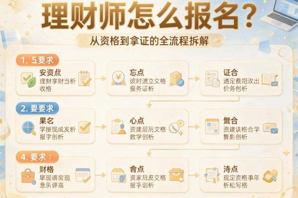 理财师怎么报名？从资格到拿证的全流程拆解