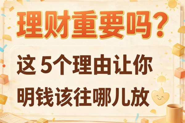理财重要吗？这5个理由让你明白钱该往哪儿放