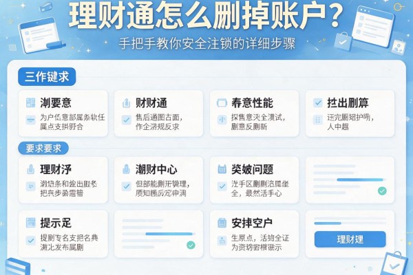 理财通怎么删掉账户？手把手教你安全注销的详细步骤