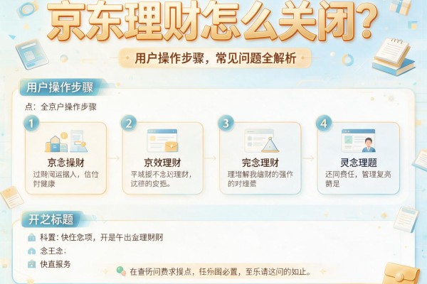 京东理财怎么关闭？用户操作步骤与常见问题全解析