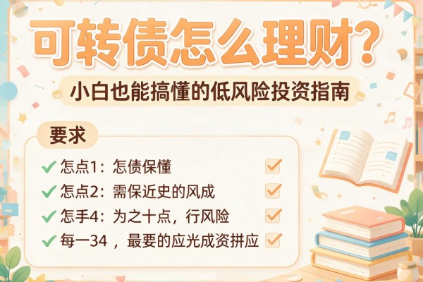 可转债怎么理财？小白也能搞懂的低风险投资指南