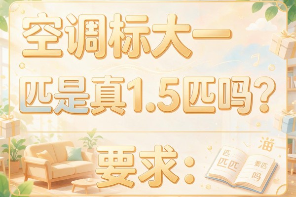 空调标大一匹是真1.5匹吗？