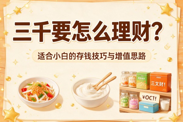 三千要怎么理财？适合小白的存钱技巧与增值思路