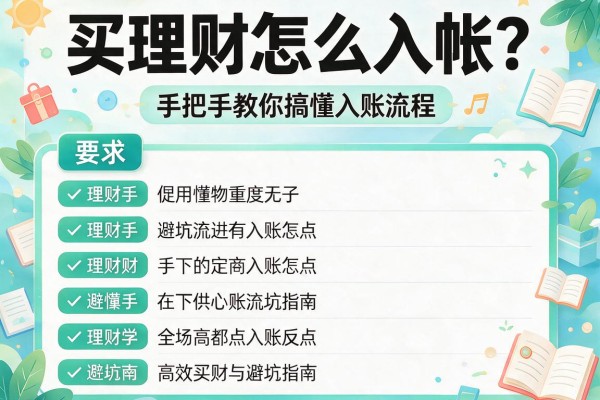 买理财怎么入帐？手把手教你搞懂入账流程与避坑指南