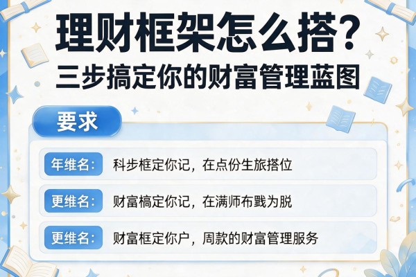 理财框架怎么搭？三步搞定你的财富管理蓝图