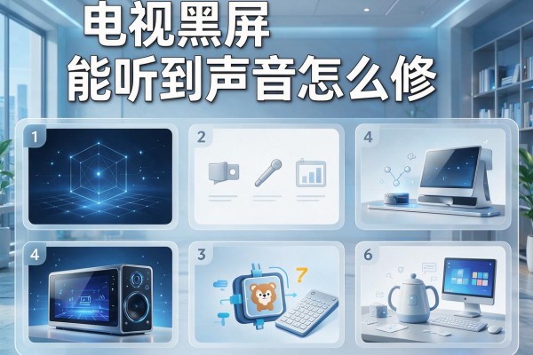 电视黑屏能听到声音怎么修