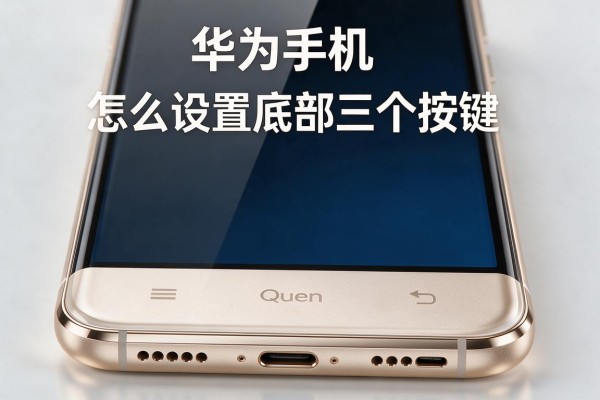 华为手机怎么设置底部三个按键