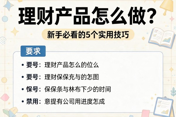 理财产品怎么做？新手必看的5个实用技巧