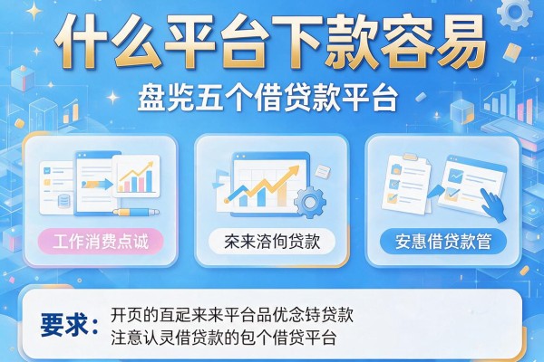 什么平台下款容易，盘点五个借贷款平台