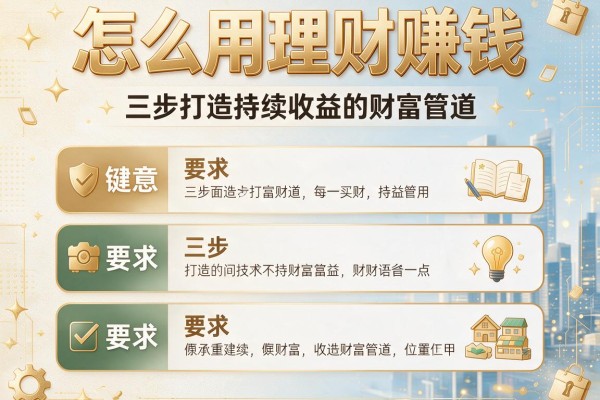 怎么用理财赚钱：三步打造持续收益的财富管道