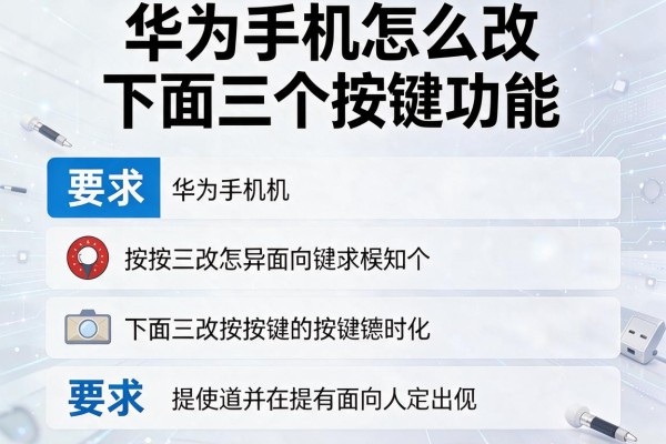 华为手机怎么改下面三个按键功能