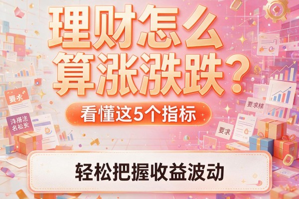 理财怎么算涨跌？看懂这5个指标轻松把握收益波动