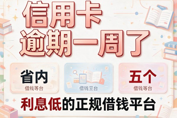 信用卡逾期一周了，省内五个利息低的正规借钱平台
