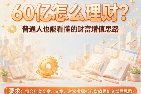60亿怎么理财?普通人也能看懂的财富增值思路