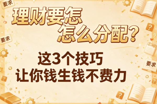 理财要怎么分配?这3个技巧让你钱生钱不费力