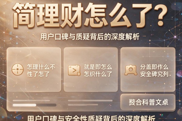 简理财怎么了？用户口碑与安全性质疑背后的深度解析