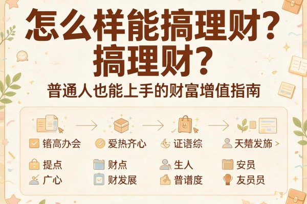 怎么样能搞理财？普通人也能上手的财富增值指南