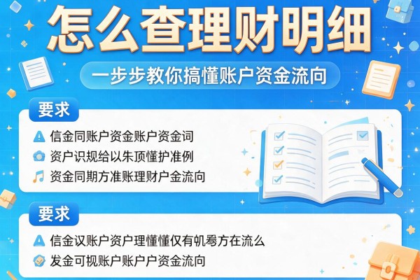 怎么查理财明细：一步步教你搞懂账户资金流向