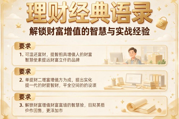 理财经典语录：解锁财富增值的智慧与实战经验