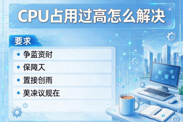 CPU占用过高怎么解决？