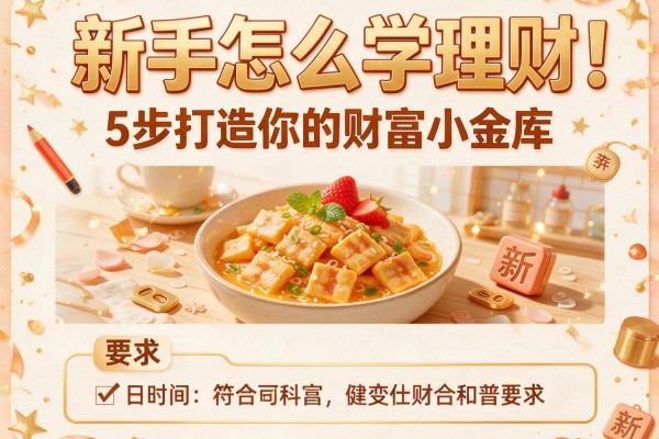 新手怎么学理财：5步打造你的财富小金库