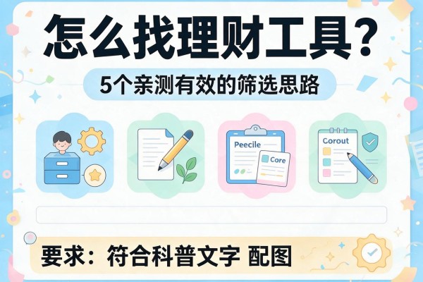 怎么找理财工具？5个亲测有效的筛选思路