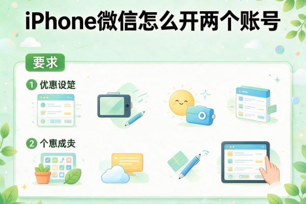 iPhone微信怎么开两个账号？