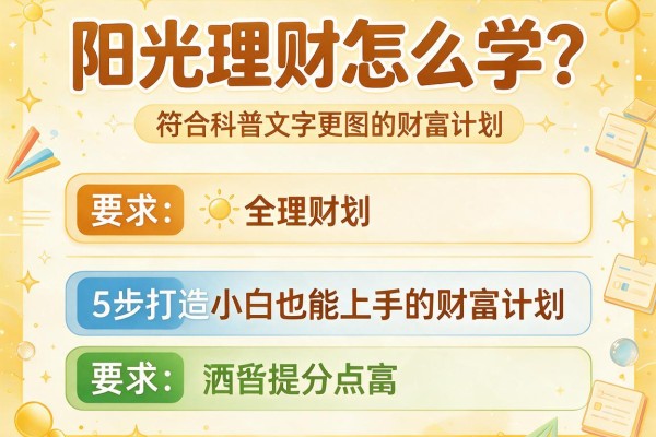阳光理财怎么学？5步打造小白也能上手的财富计划