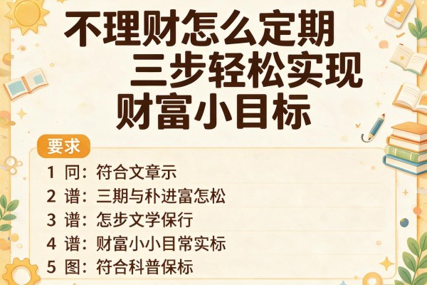 不理财怎么定期三步轻松实现财富小目标