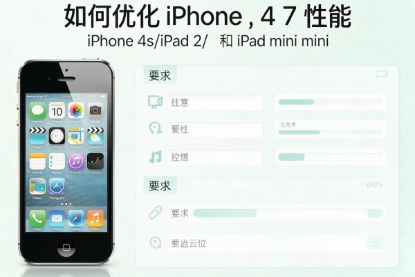 如何优化iPhone 4,iPhone 4s,iPad 2和iPad mini的iOS 7性能