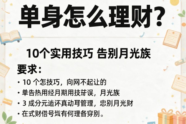 单身怎么理财？10个实用技巧告别月光族