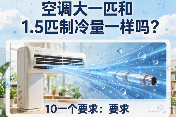 空调大一匹和1.5匹制冷量一样吗？