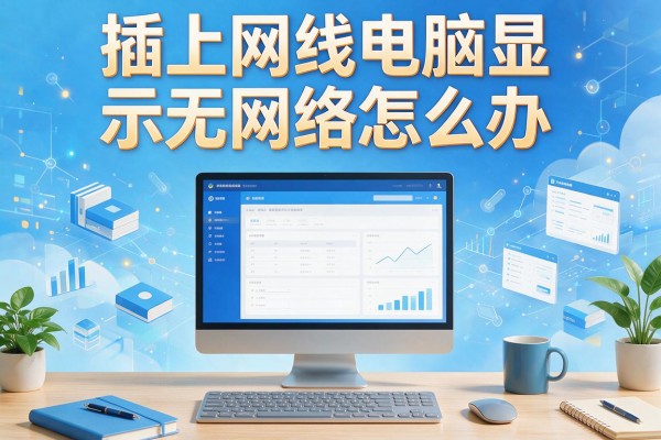 插上网线电脑显示无网络怎么办？