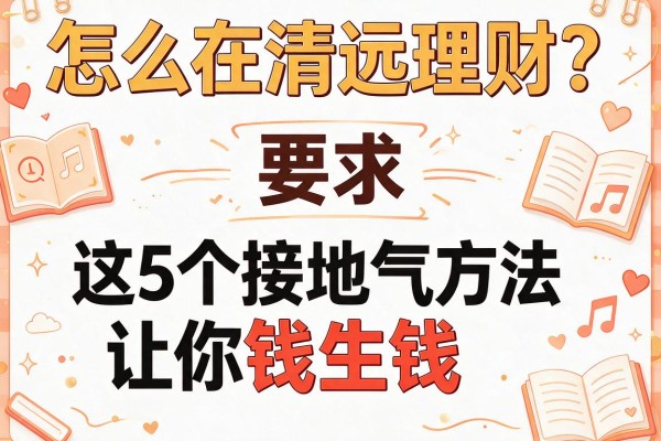 怎么在清远理财？这5个接地气方法让你钱生钱