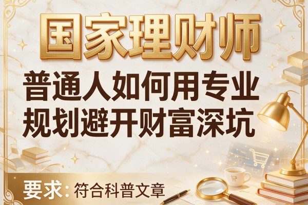 国家理财师：普通人如何用专业规划避开财富深坑
