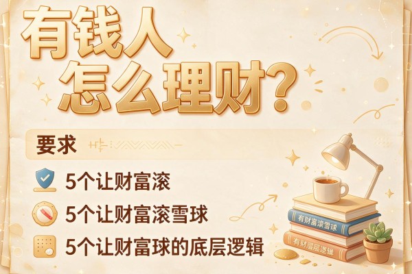 有钱人怎么理财？5个让财富滚雪球的底层逻辑
