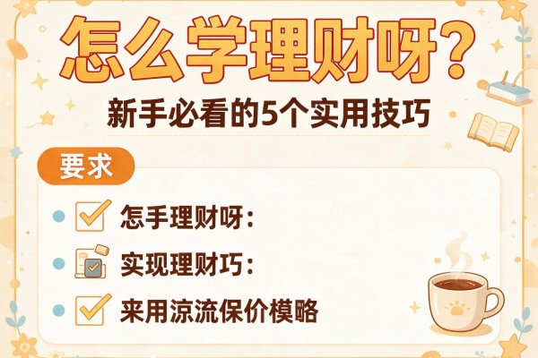 怎么学理财呀？新手必看的5个实用技巧