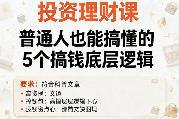 投资理财课：普通人也能搞懂的5个搞钱底层逻辑
