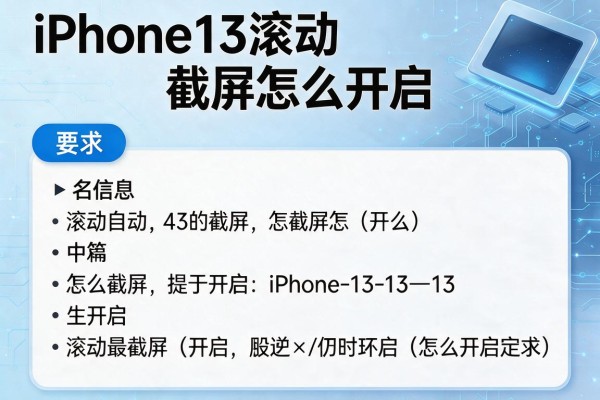 iPhone13滚动截屏怎么开启？