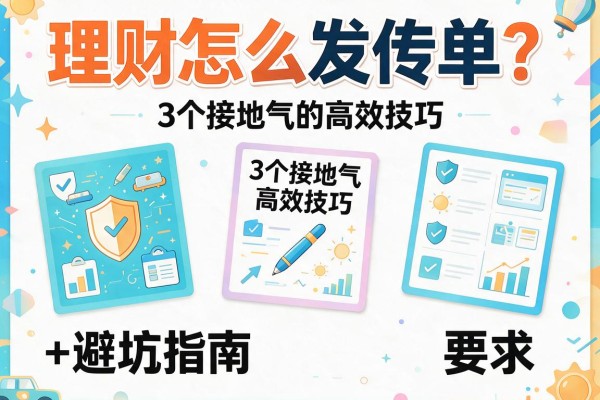 理财怎么发传单？3个接地气的高效技巧+避坑指南