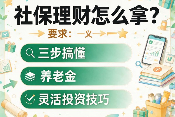社保理财怎么拿？三步搞懂养老金和灵活投资技巧