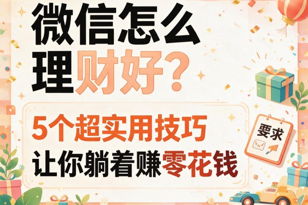 微信怎么理财好？5个超实用技巧让你躺着赚零花钱